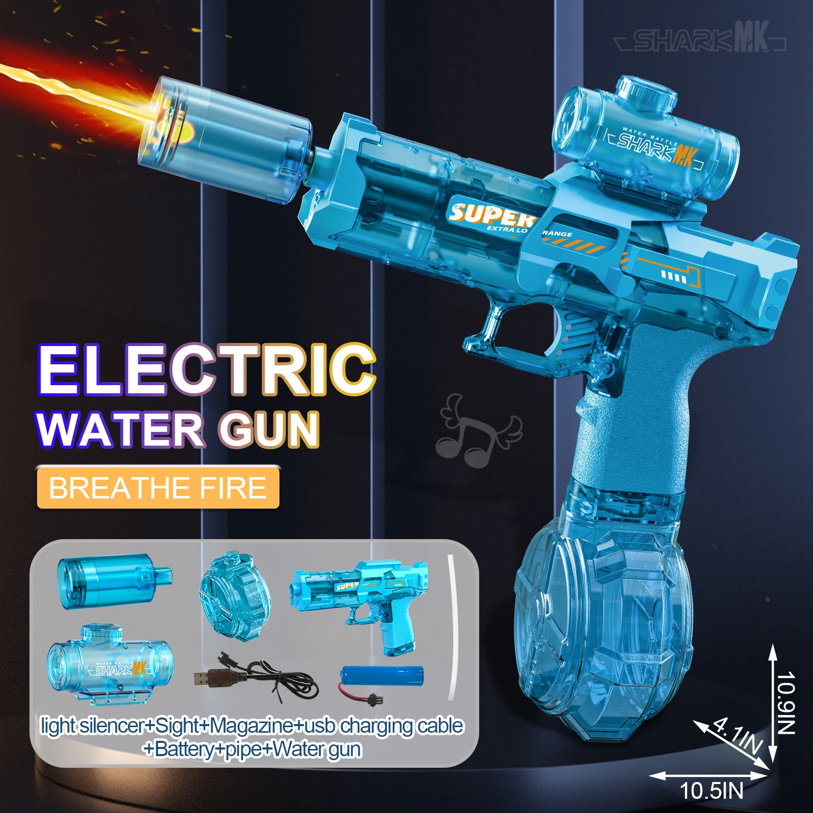 

Summer New Ice Mouse Electric Water Gun Pistol Shooting Toy Full Automatic Shoot Outdoor Toy For Children Boys Girl Adults Gift