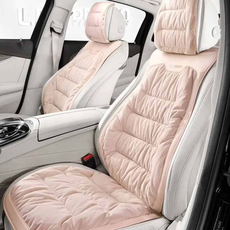 

Luxury Warm Snow Velvet Seat Covers for Cars Full Set -Winter Warmth Car Cushion,Cute Car Accessories Interior Woman Seat Covers