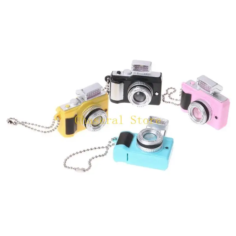 E7ce cho máy khóa camera sáng tạo với đèn pin đèn LED âm thanh cho chuỗi phím hài hước