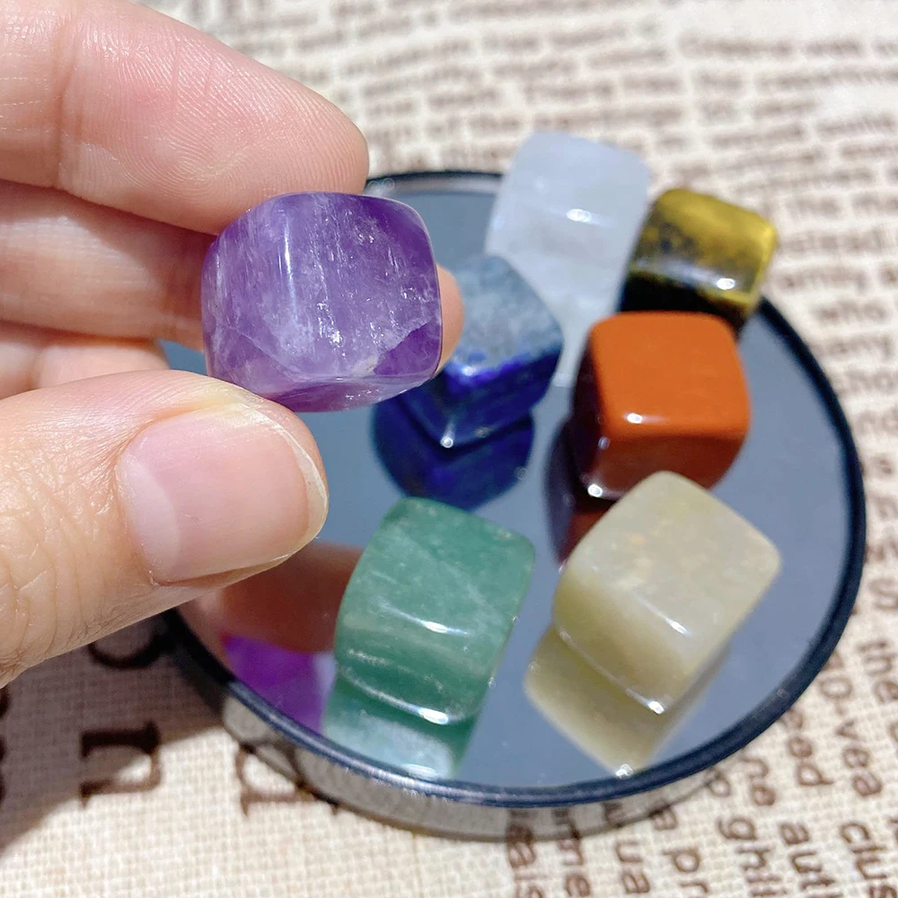 Natural Crystal Stone Crafts Ice Tartar Mold Cube Reiki Healing Quartz Home Decoration Collection Chakra Gift Whiskey Crushed