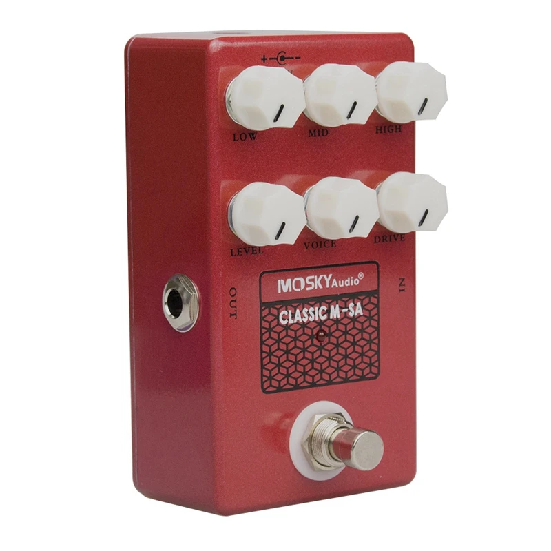 

Колонка для гитары Moskyaudio M-Sa, Классическая педаль для создания музыкальных эффектов для гитары, с низким и средним уровнем вождения