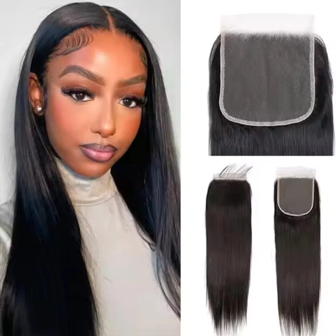 virgin-human-hair straight-5x5-tranparent-lace-closure