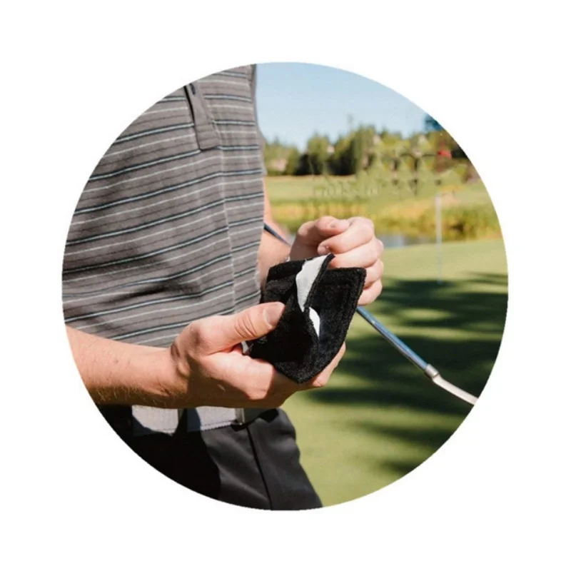 

Superfine Fiber Golf Ball Cleaning Cloth Golf Ball Outdoor Belt Pouch Sports Wipe The Club Cover Wipe Ball Towel