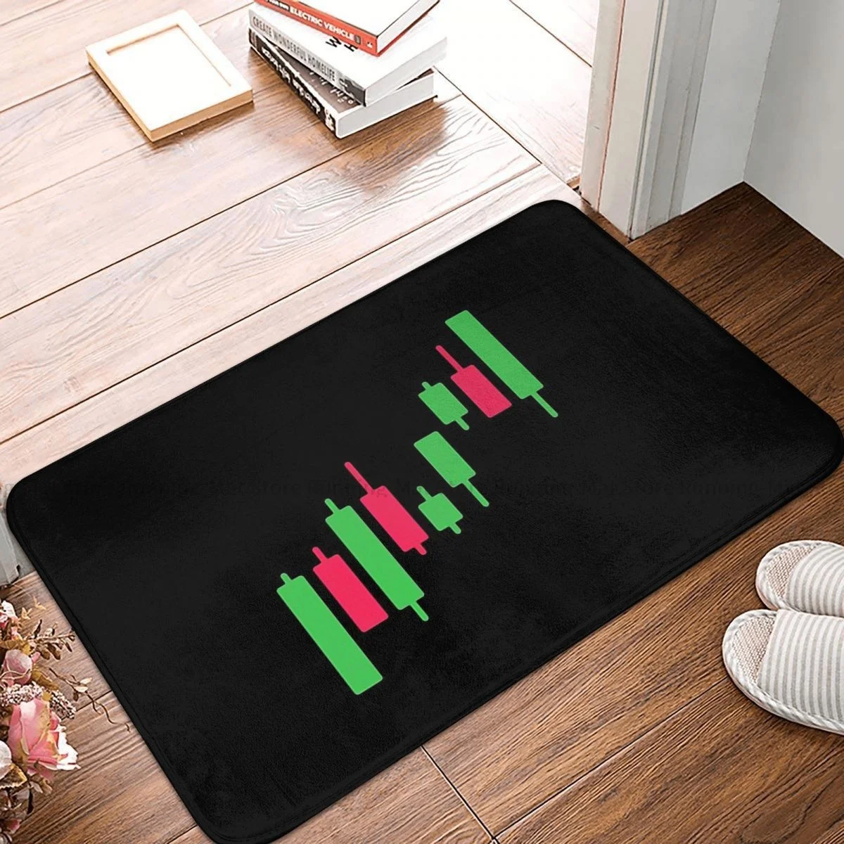 Bitcoin Crypto Miners Meme Non-slip Doormat Forex Stock Market Trader Charts Living Room Kitchen Mat Prayer Carpet Home Decor