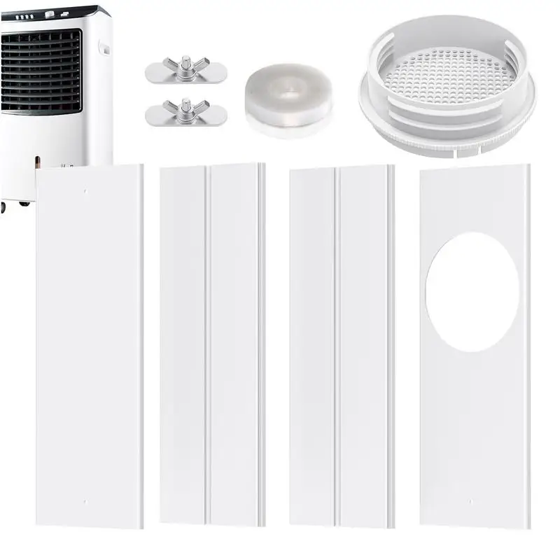

Portable AC Window Vent Kit Djustable Sliding Window AC Vent Kit 3.5m Sealing Strip Universal Exhaust Hose Adapter For Exhaust