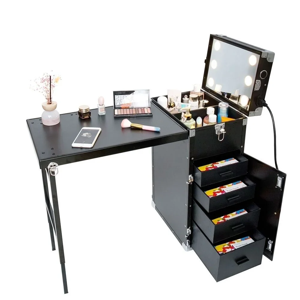 portable beauty salon furniture desk manicure table and chair set nail tech art table