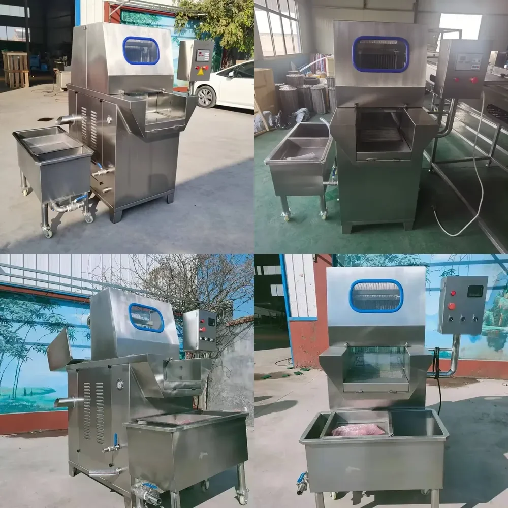 48 80 120 Needles Customize Voltage Automatic Chicken Saline Machine Meat Brine Injector Machine