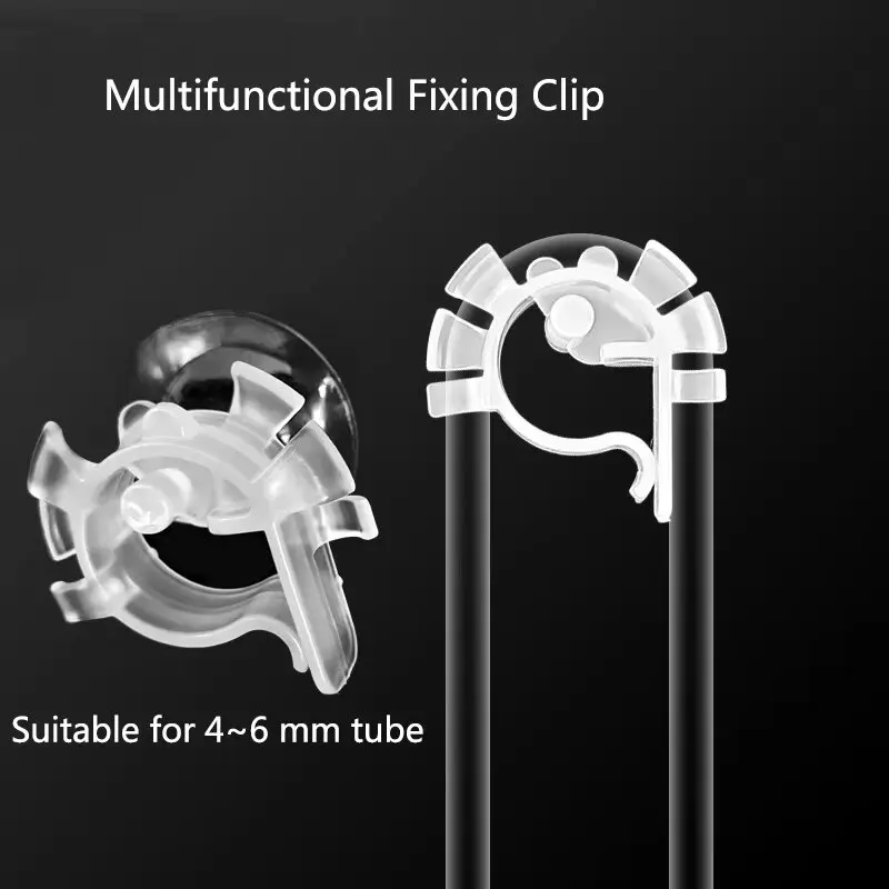 Kunststoff Aquarium Wasser Rohr Halter Wasser Rohr Schlauch Halterung für 4 ~ 6mm Rohr Wasser Rohre Festen Clip Aquarium Schlauch Klemme