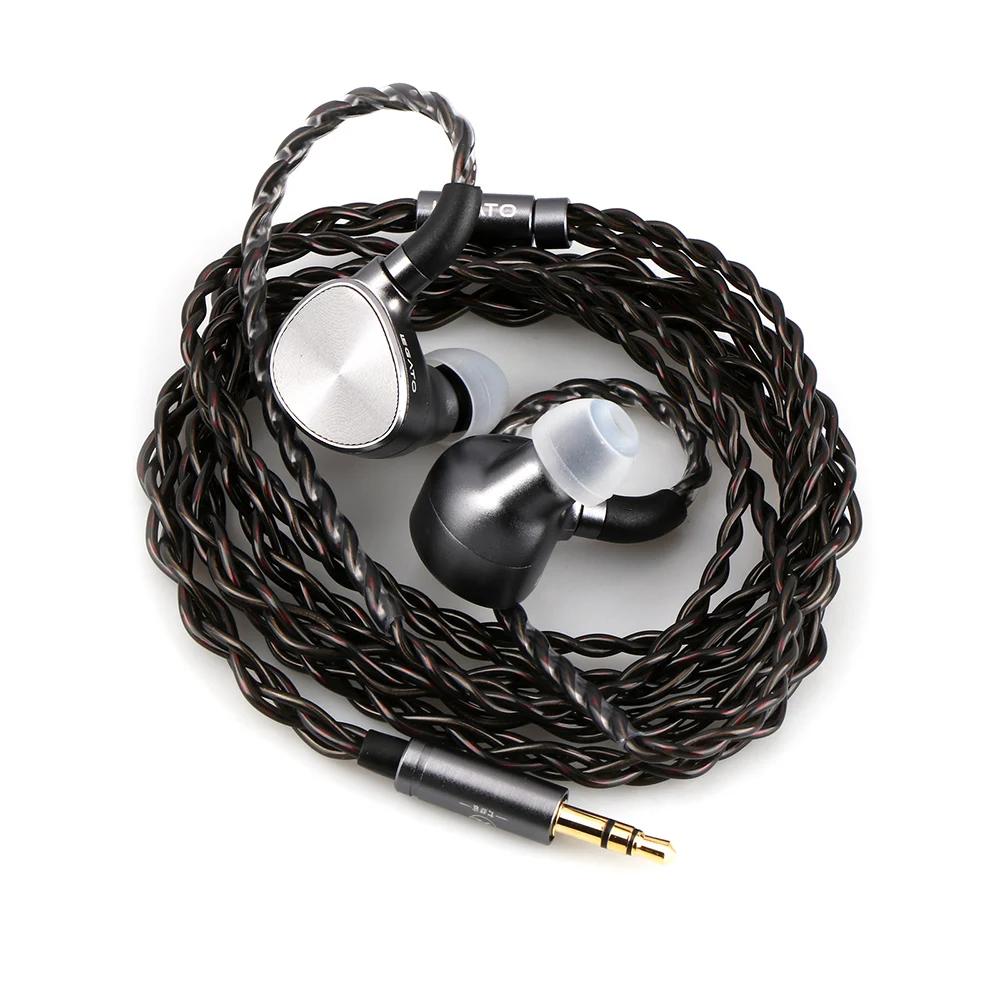 7hz legato Earphone HiFi Dual Dynamic Driver Earphone IEM with Detachable OCC 0.78mm 2Pin Cable