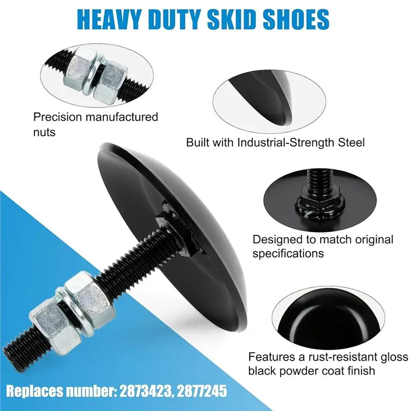 N84r resistente para polaris ranger rzr sportsman atv/utv skid shoes-peças de reposição de arado de neve (substitui 2873423, 2877245-2-pac