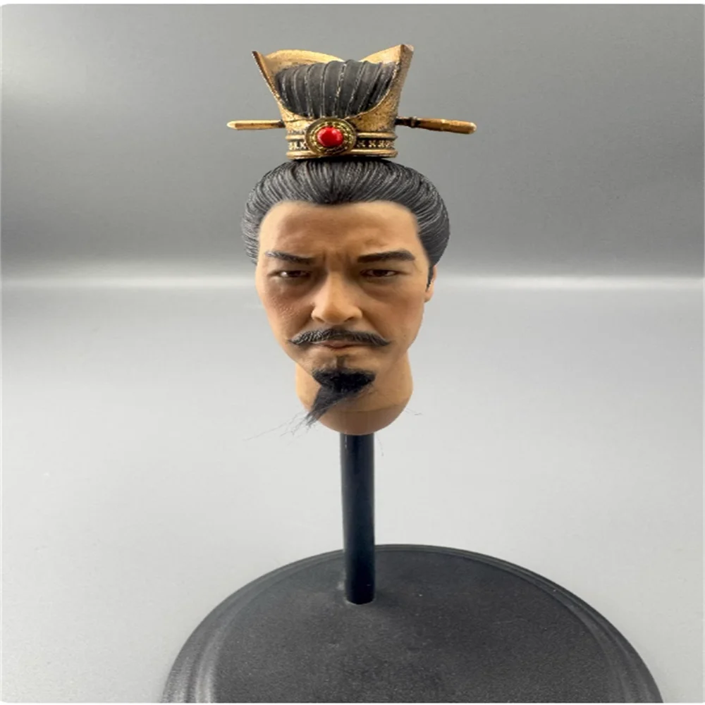 YYDS COOMODEL Model głowy żołnierza męskiego w skali 1/6, Liu Bei, rycerz, generał wojskowy, model do rzeźbienia, zabawka do figurek akcji 12-calowych, dostępny od ręki