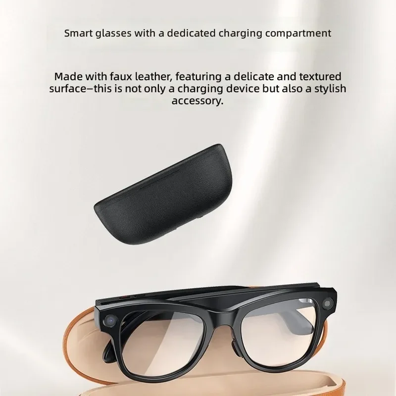 M02 Smart Glasses AI Translation 8MP Camera WiFi Video Recording Reverse Charging Wearable Tech for Men Women Hands Free