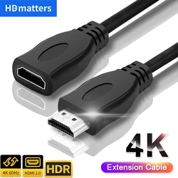HDMI Extension cable 4K 60Hz HDR HDMI 2.0 Cable HDMI 2.0 Male to Female Extension cord Kable for PS5 Xbox HDTV PC Monitor