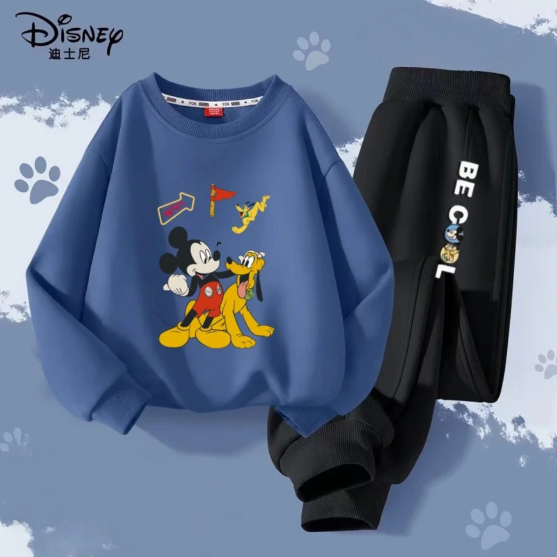 

Autumn Baby Girl Boy Clothes Set Children Disney Mickey Printing Sweatshirt Top and Pants Bottom Two Piece Suit Cotton Tracksuit