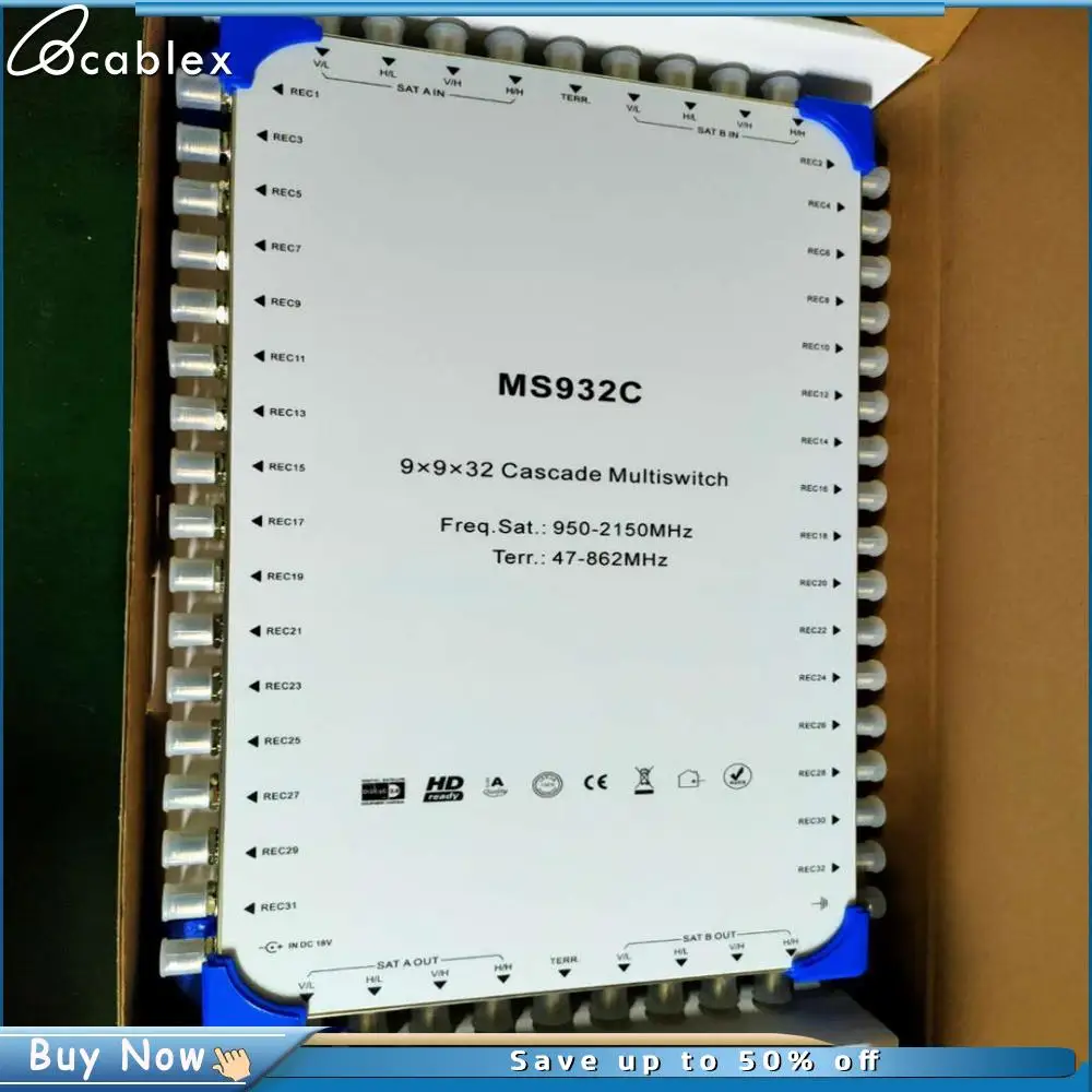 

SATELLITE MULTISWITCHES 8 Satellite IF, 1 Terrestrial TV Inputs For 32 Satellite Receiver Low insertion loss Built-in amplifier