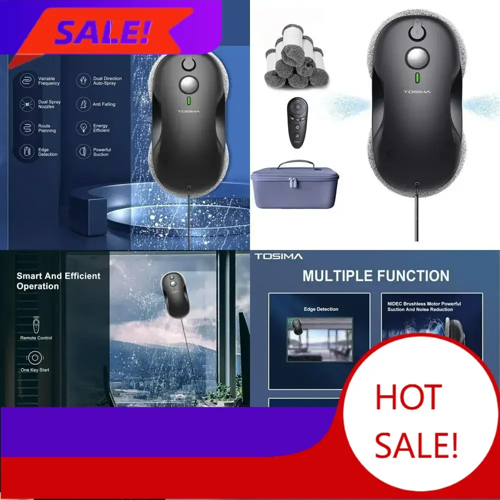 

Горячая распродажа: Умный робот-мойщик окон с двойным распылением, тройной системой безопасности и интеллектуальной навигацией