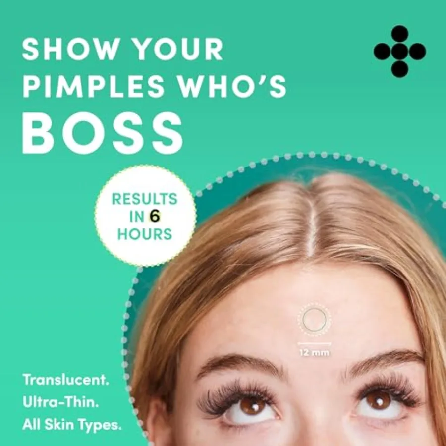 Pimple Patches For Face Fast Acting Translucent Hydrocolloid Zit Patches that Unclog Pores Korean Skincare Vegan Cruelty Free 6
