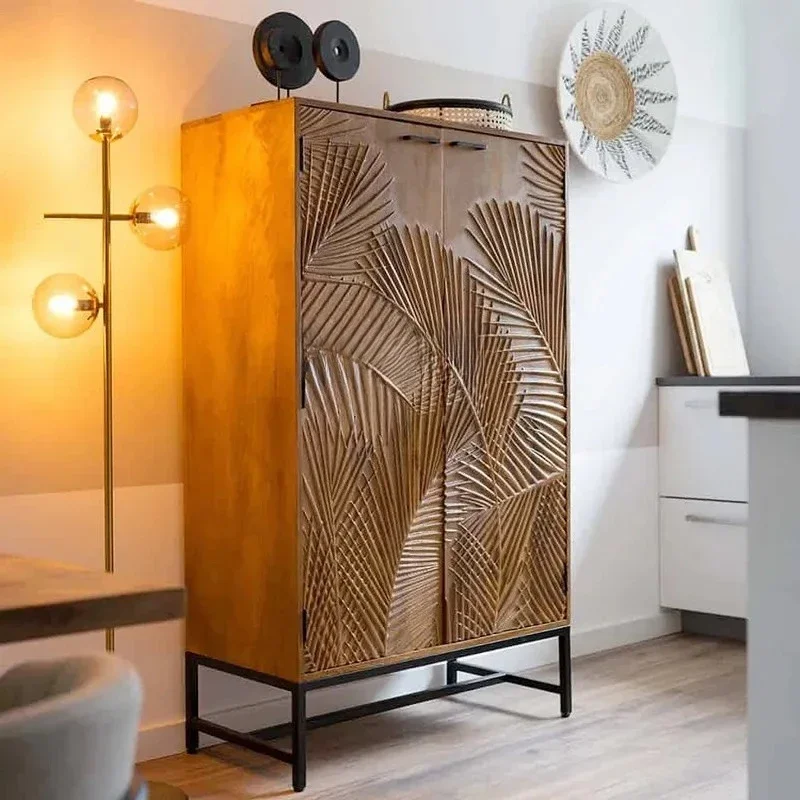 

Французский входной шкаф в стиле ретро, резной массив дерева, американский обеденный боковой шкаф, современный простой шкаф для украшения дома в гостиной