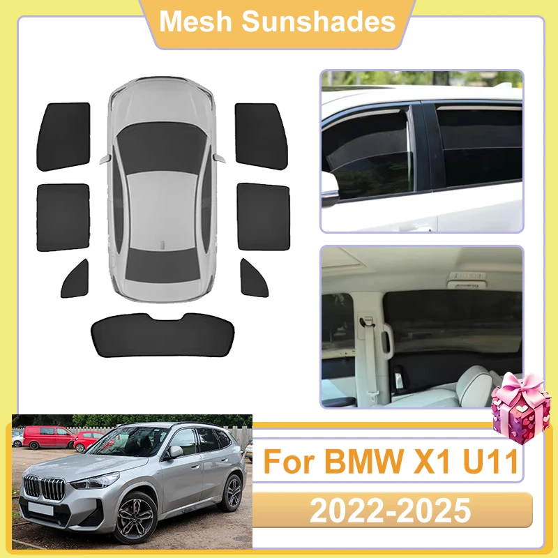 

For BMW X1 Accessories U11 IX1 2022 2023 2024 2025 Car Window SunShade Mesh Cover Anti UV Visors Heat Shield Parasol Sun Baffle