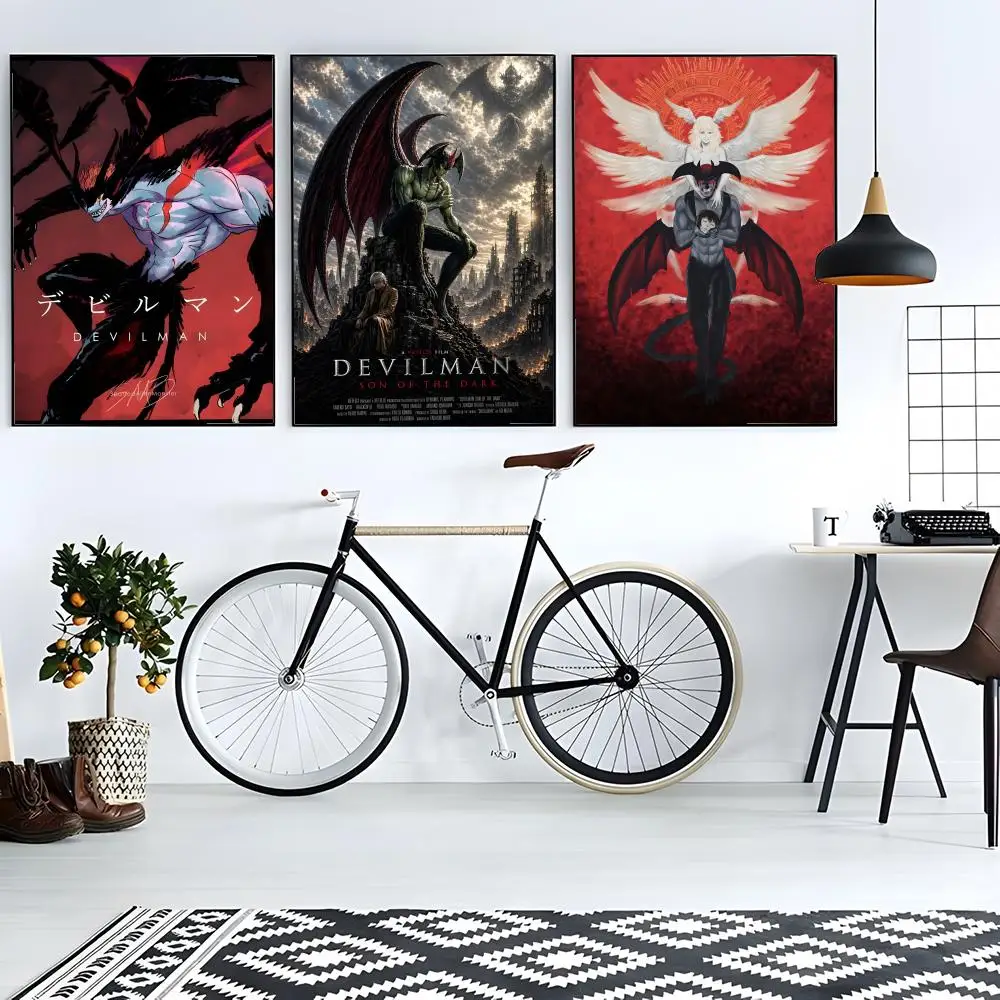 anime dark D-Devilman Crybaby Poster retro art restaurant bar decoration