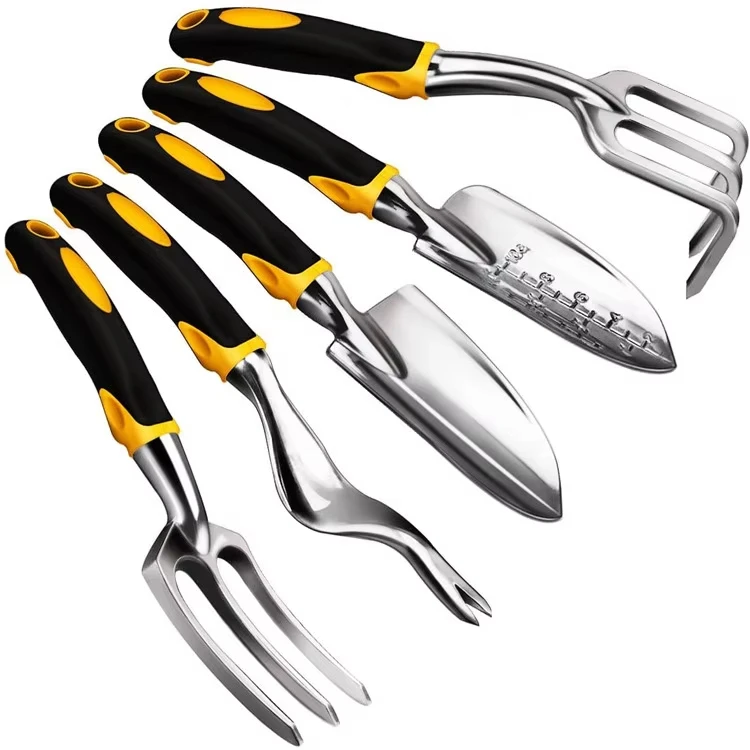 

Garden Tool Set Stainless Steel Heavy Duty Gardening Kit with Soft Rubberized Non-Slip Ergonomic Handle