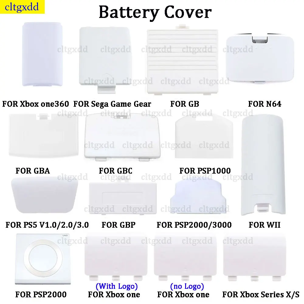 

cltgxdd 1 piece FOR Xbox 360/Xbox One/Xbox One series X S/GBA/GB/GBP/GBC/Wii/PSP1000/2000/3000/N64 Replacement of battery cover