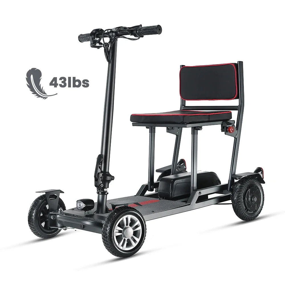 

New Design Premium Portable Folding Electric Mobility Scooter 4 Wheel Ultra-Light Elderly