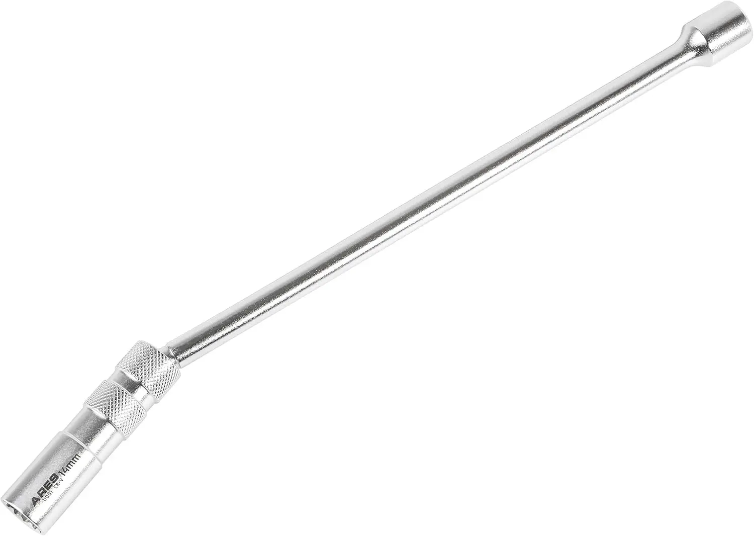 14mm Thin Wall Magnetic Swivel Spark Plug Socket with 12-inch Extension - 3/8-Inch Drive, 2mm Thinner Walls for Easy Access