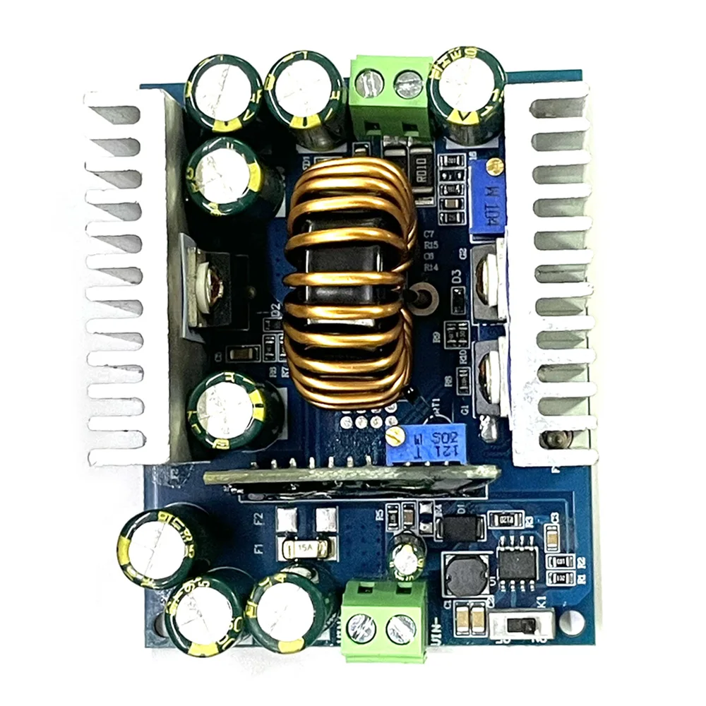 500W Constant Current Buck Converter Module DC 12-95V para 1.5-90V Ajustável Step Down Regulador de Tensão Capacitor Eletrolítico