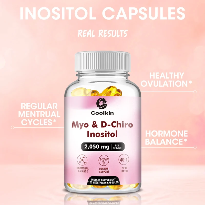 Myo & D-Chiro Inositol Capsules - for Women To Support Ovarian Function and Hormonal Balance