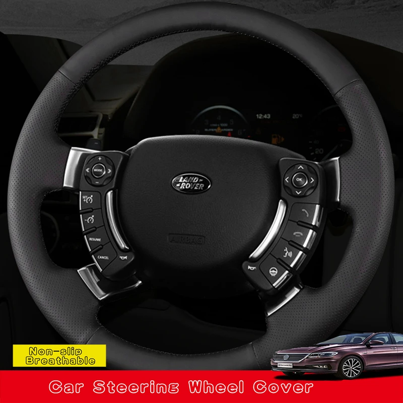 Customized DIY Microfiber Leather Car Steering Wheel Cover For Land Rover Range Rover 2003 2004 2005 2006-2012 Car Accessories