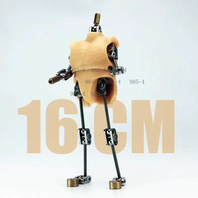 Standard Stop Motion Metal Skeleton Animation Character Silicone Flesh Body