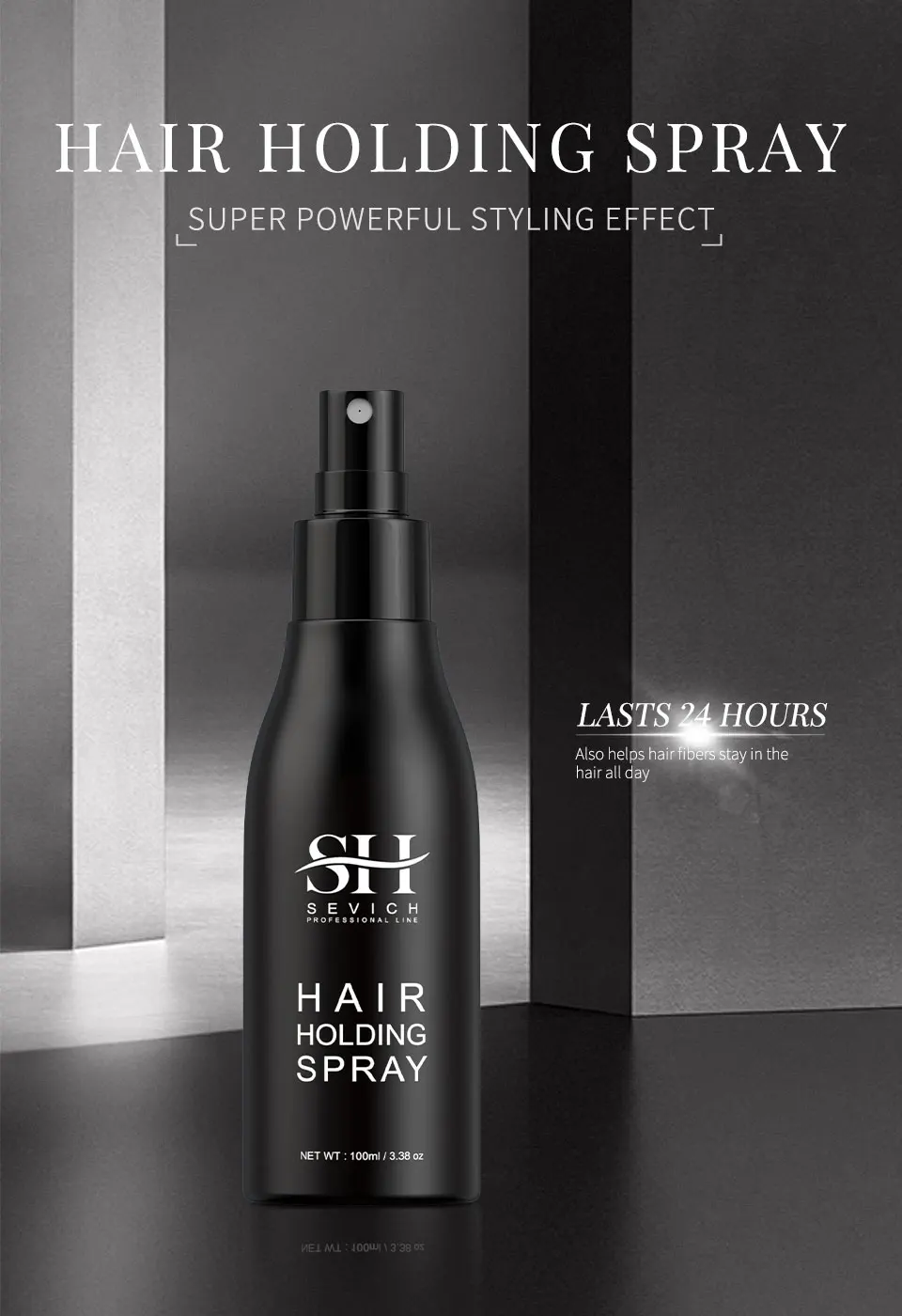 100 ml SEVICH Haarfaser-Styling-Haarhaltespray, Haarspray im neuen Stil, Verdickungsnebel für Männer und Frauen – Detail 2