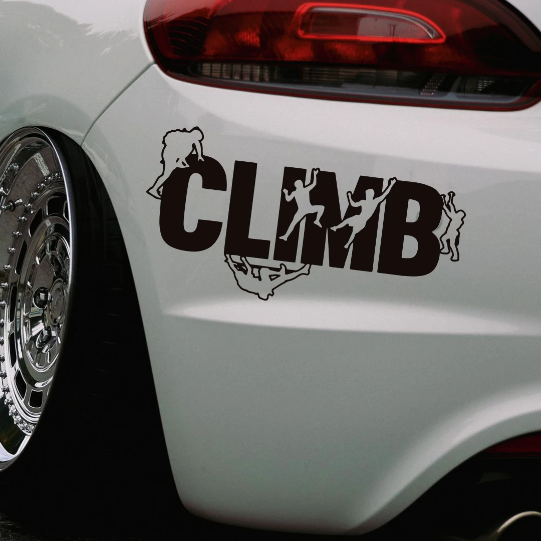 Climb Climbers Climbing Car Sticker For Laptop Bottle Truck Phone Motorcycle Van SUV Vehicle Paint Window Wall Cup Fishing Boat