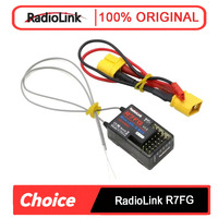 Radiolink R7FG 7CH 2.4G Gyro Receiver | 600m Long-Range Voltage Telemetry | for Crawler & Drift RC Cars – 10V-30V Input
