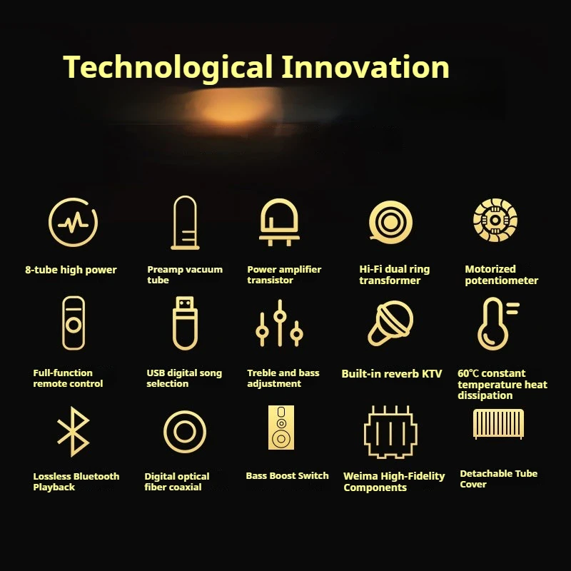 JUED D88 220 واط + 220 واط EL84 أنبوب مكبر للصوت الهجين توشيبا الترانزستور HiFi أمبير مع بلوتوث USB DAC البصرية KTV ريفيرب #3