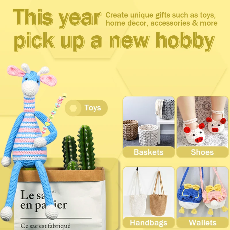 8 قطعة 2.5 مللي متر-6.0 مللي متر لتقوم بها بنفسك مجموعة خطاف كروشيه ، مجموعة إبر الحياكة بمقبض ملون ، مثالية للسترة والبطانية والحرف الفنية الإبداعية #6