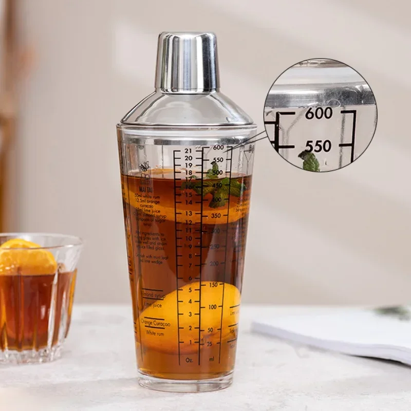 Wine Beer Whiskey Drink Stirrers Personalized Leak Proof Seal Bartending Glass Shaker Cups Cocktail Shaker Sets Bar Accessories