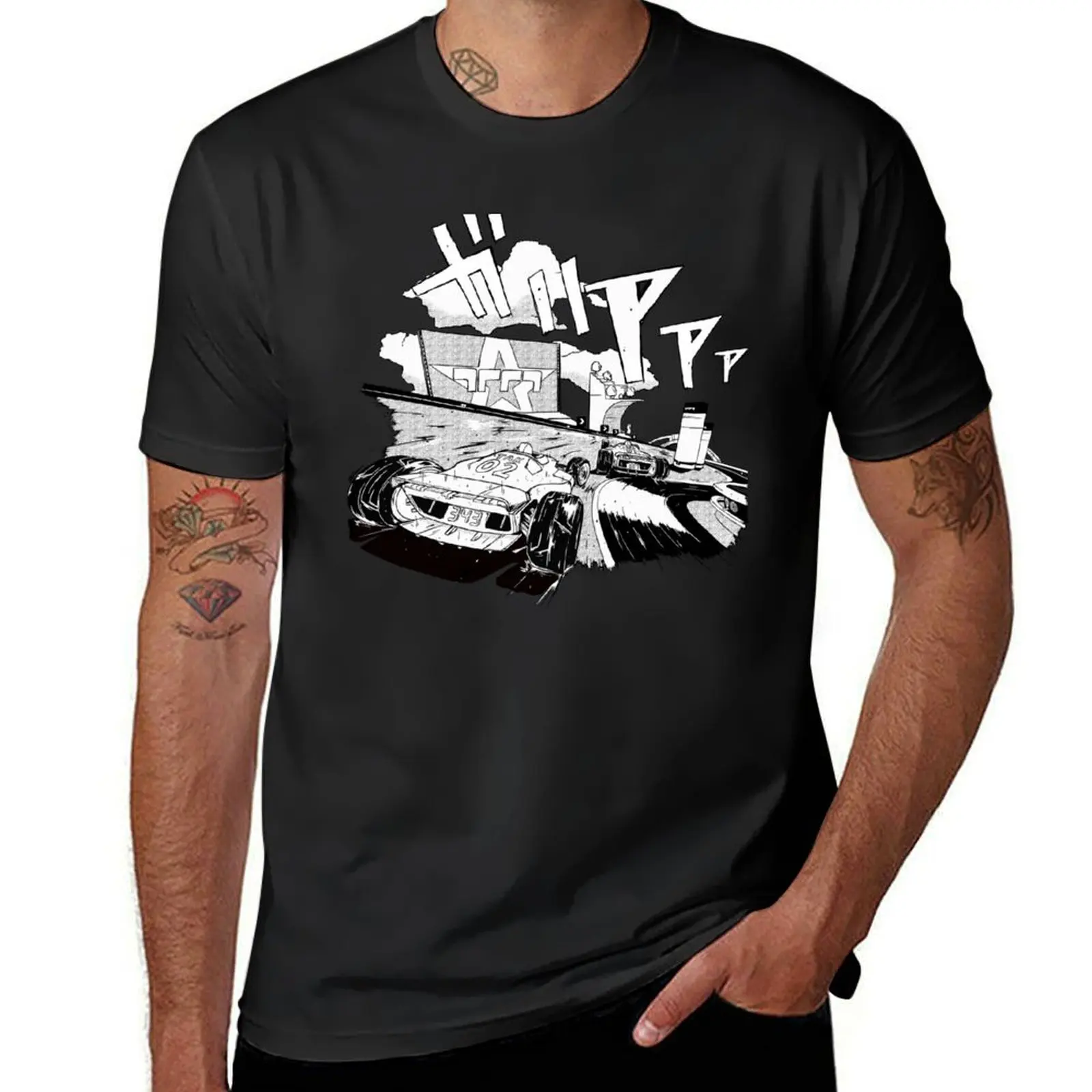 Initial D like Trackmania -Downhill pursuit T-Shirt oversizeds sweat new edition men workout shirt