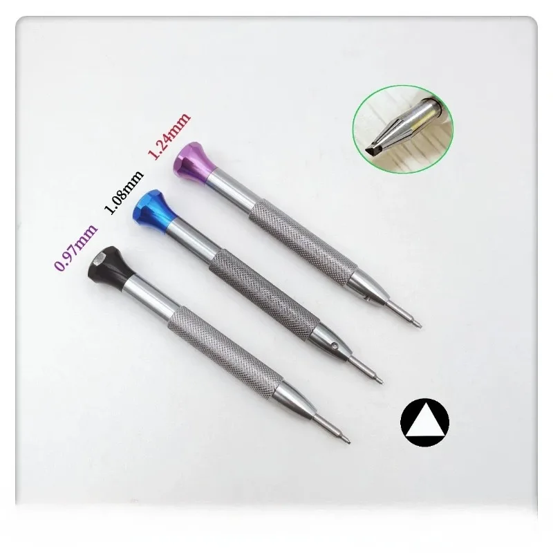 RLx3235 Triangular Screwdriver for Bearing, Steel Triangle Tip with Non-Slip Cap