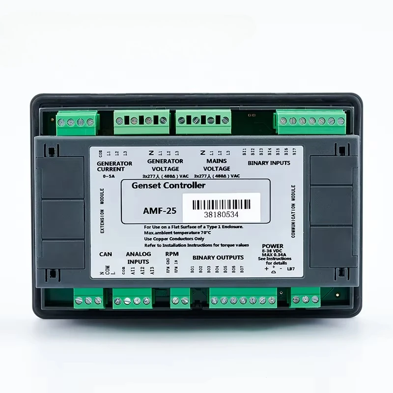 Hot Sale Generator Auto Start Genset Electronic Control Panel Board Plc Electric Controller AMF25