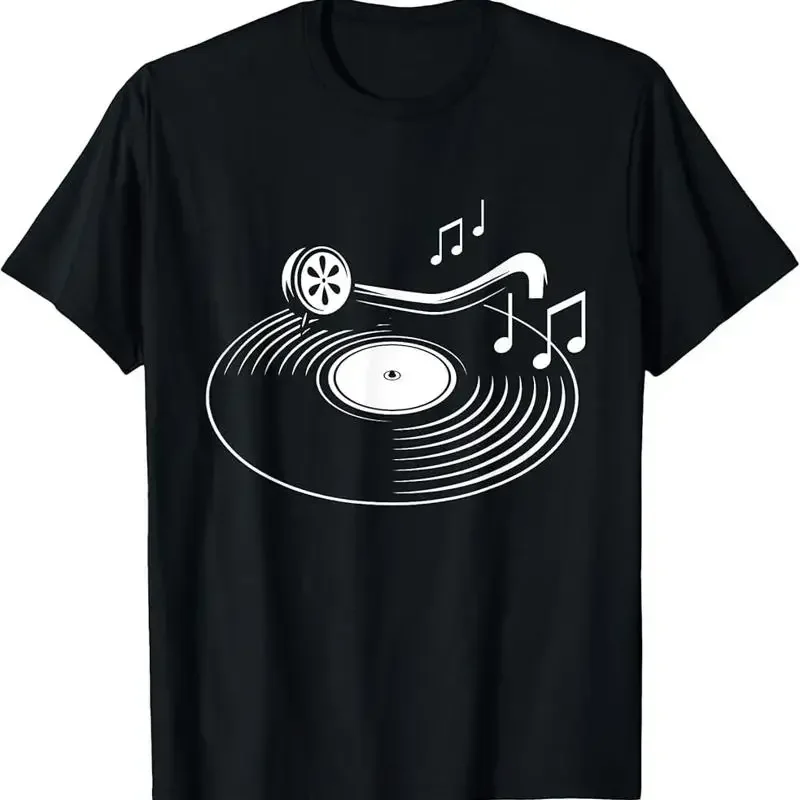Vinyl Player Sketch Vintage Music Record Collector T Shirt