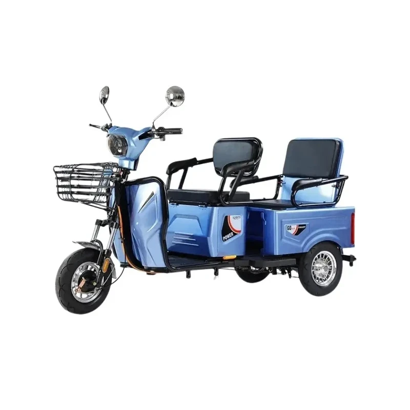 

Customized Three Wheeled Tricycle CE 48V Folding Trike 48v Open Trike 4 Places Passenger 14