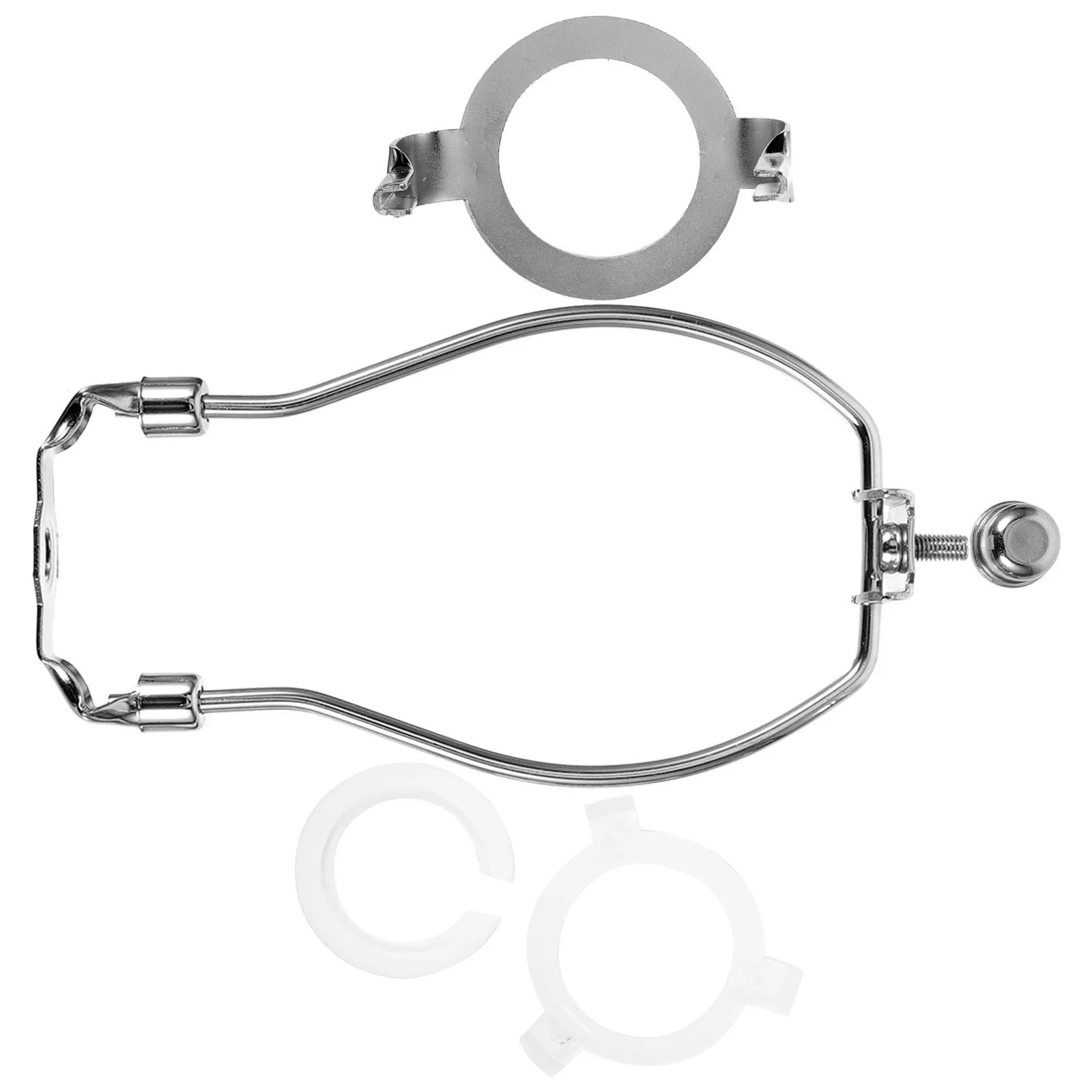 

1 set 1 Set 6 Inch Lamp Shade Frame Bracket Replacement Electroplated Iron Harp For Desk Floor Lamp Repair Heavy Duty Lighting