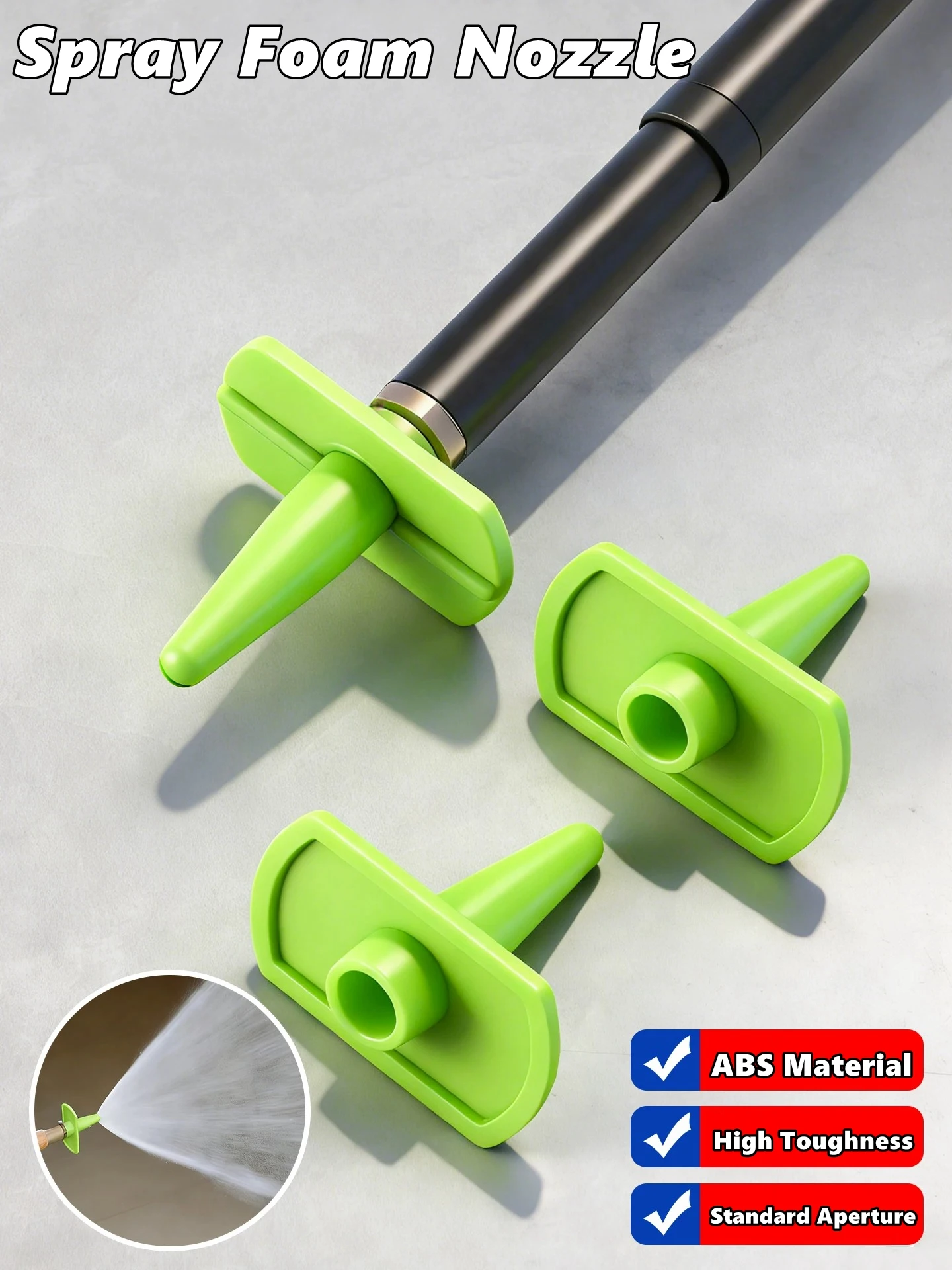 Spray Foam Nozzle - Expanding Flat Hose,Wide Spray Foam Tips,for Caulking Sealing DIY Balcony Doors Wall Construction Ceiling