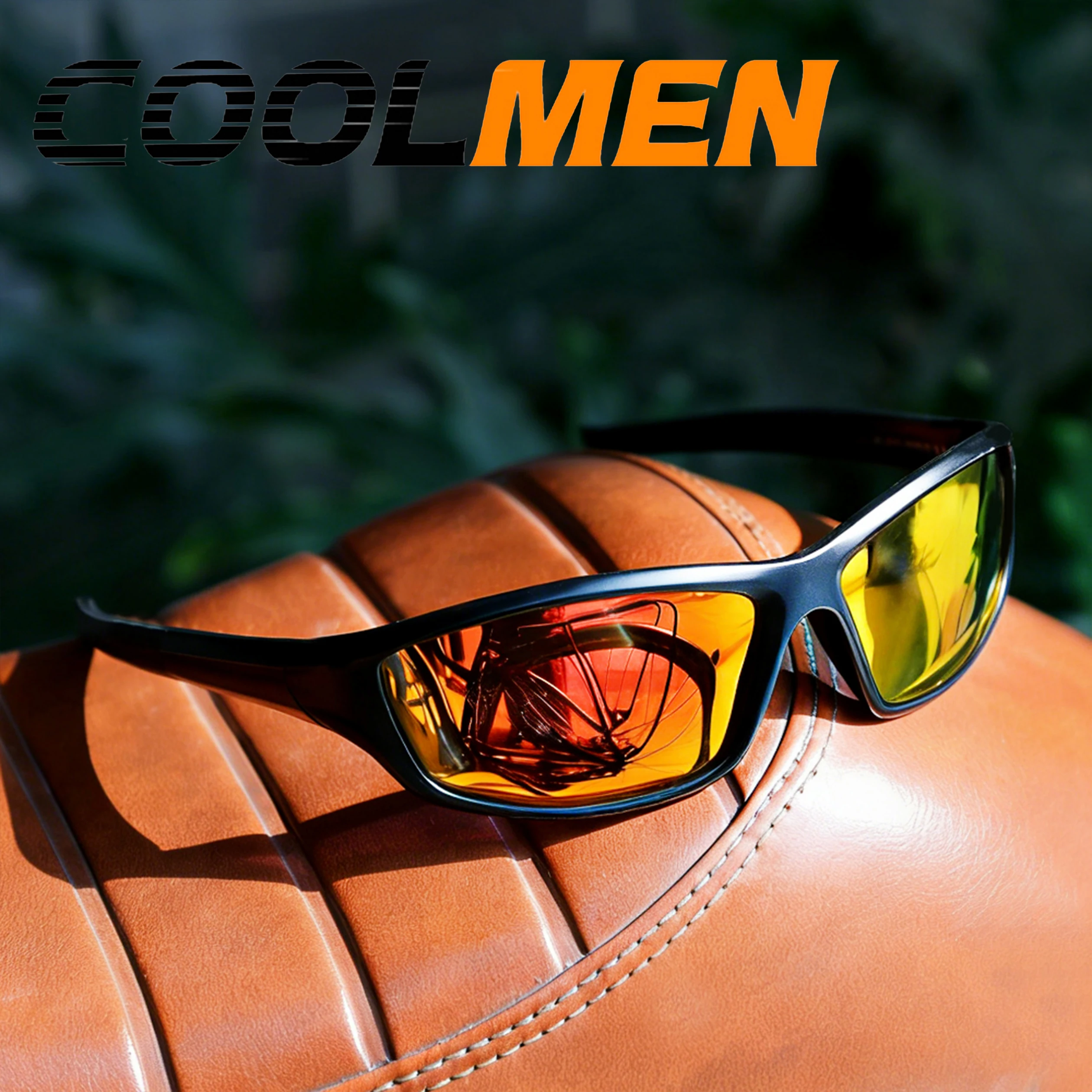 

COOLMEN Men's Polarized Fishing Sunglasses Men Women Cycling Driving Hiking Sun Glasses Anti-glare UV400 Eyewear TAC Lens 1 pc