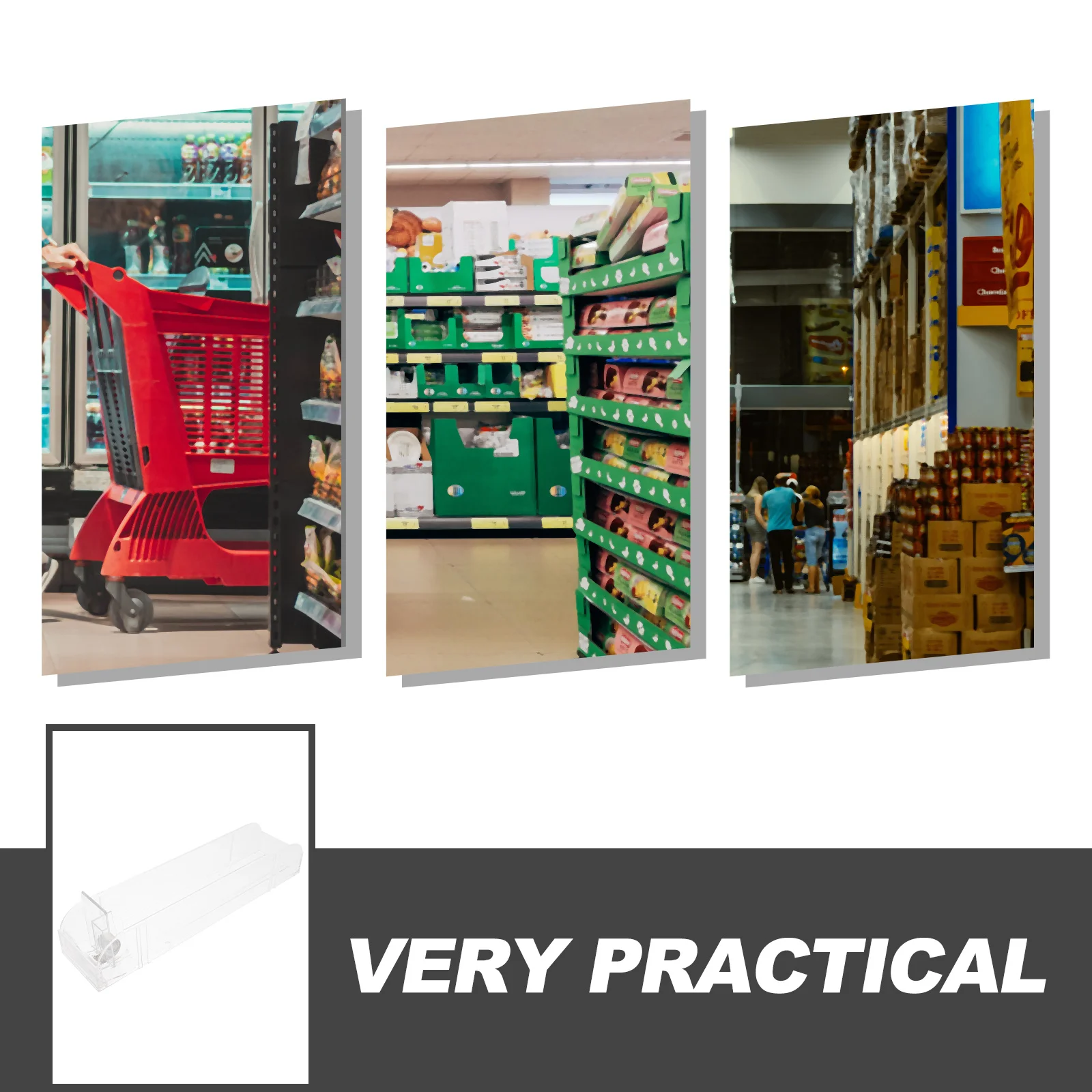 11pcs Automatic Cigarette Pusher Rack Transparent Display Organizer For Store Shelf Smoke Auto Cigarette Dispenser Stand