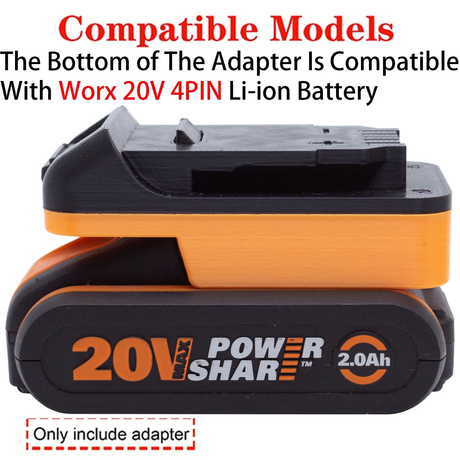 Adapter Converter For DeWalt 18/20V Li-ion Tool To Worx 20V 4PIN LI-ion Battery Adapter Converter Power Tool Accessory
