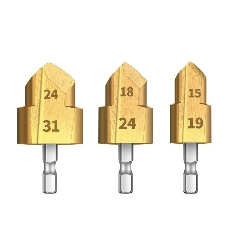 20/25/32mm Fully Open Process, Suitable for PVC MMP Plastic PPR Lifting Drill Bits, Water Pipe Connection Tool Step Drill Bits