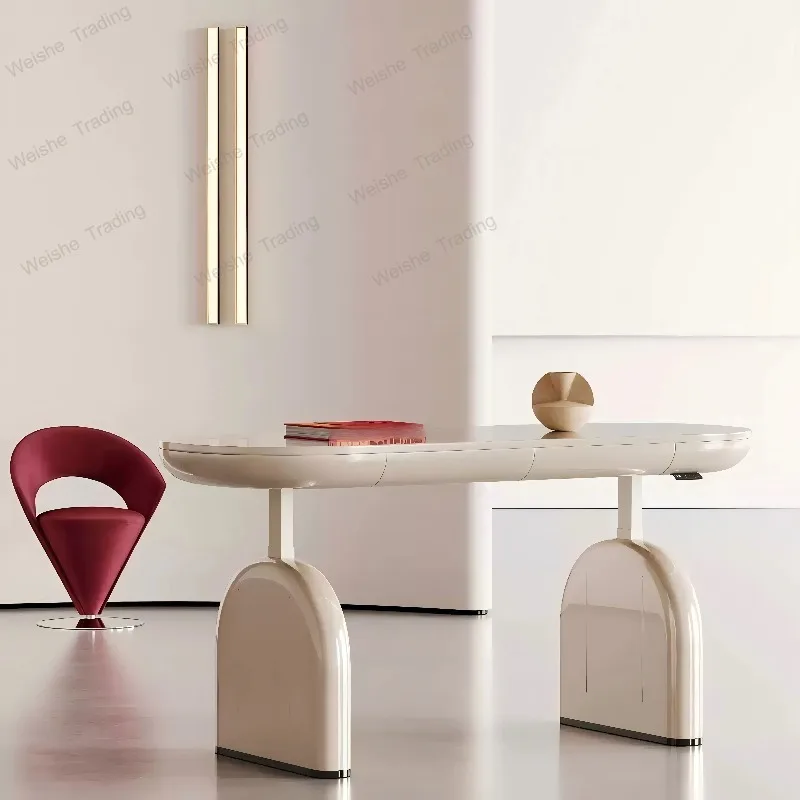 

Designer Electric Lifting Desk Modern Light Luxury Home Boss Desk High-end S
